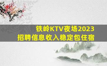 铁岭KTV夜场2023招聘信息收入稳定包住宿